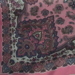 Vintage Scarf 100%  Silk